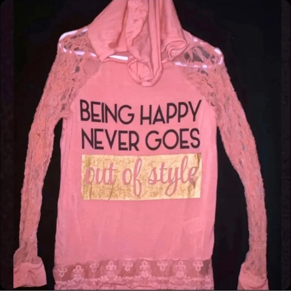 💞 Little Girl Size 7 Pink “Being Happy..